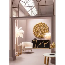 Lampe à poser Feather Palm blanc 60cm><noscript><img width=