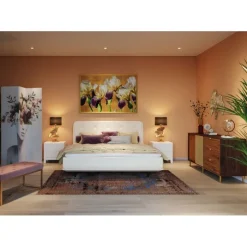 Lampe à poser Flores doré 62cm><noscript><img width=