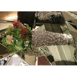 Lampe à poser Rose argente´ 57cm><noscript><img width=