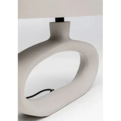 Lampe à poser Suki beige 26cm><noscript><img width=