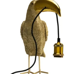 Lampe à poser Toucan doré 42cm><noscript><img width=
