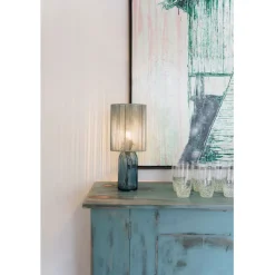 Lampe à poser Veccio bleu 42cm><noscript><img width=
