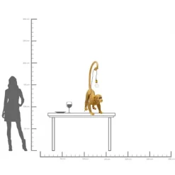 Lampe de sol Monkey Dance 120cm><noscript><img width=
