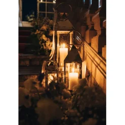 Lanterne Giardino argenté (4/Set)><noscript><img width=