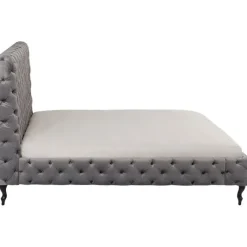 Lit Desire haut gris argenté 180x200cm><noscript><img width=