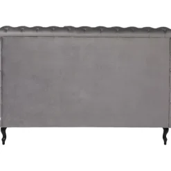 Lit Desire haut gris argenté 180x200cm><noscript><img width=