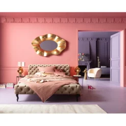 Lit Desire velours écru 180x200cm>KARE Design Online