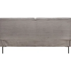 Lit East Side velours cotelé gris 180x200cm><noscript><img width=