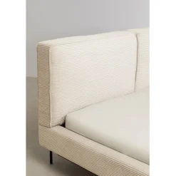 Lit East Side velours côtelé crème 160x200><noscript><img width=