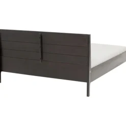 Lit en bois Brooklyn noyer 160x200><noscript><img width=