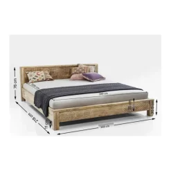 Lit en bois Puro 160x200cm><noscript><img width=