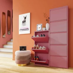 Meuble à chaussures Caruso 3 rose (MO)>KARE Design Online