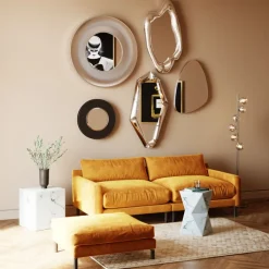 Miroir Hologram argenté 117x68cm><noscript><img width=