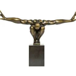 Objet décoratif athlète bronze 75cm>KARE Design Discount