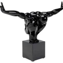 Objet décoratif athlète noir 75cm><noscript><img width=