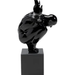 Objet décoratif athlète noir 75cm><noscript><img width=