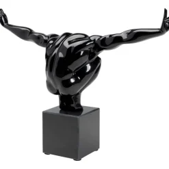 Objet décoratif athlète noir 75cm><noscript><img width=