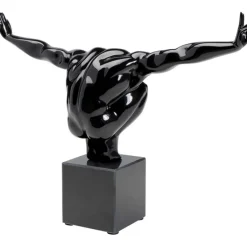 Objet décoratif athlète noir PM 43cm><noscript><img width=