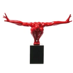 Objet décoratif athlète rouge 75cm>KARE Design