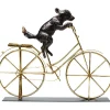 Objet décoratif Dog With Bicycle 44cm>KARE Design Outlet