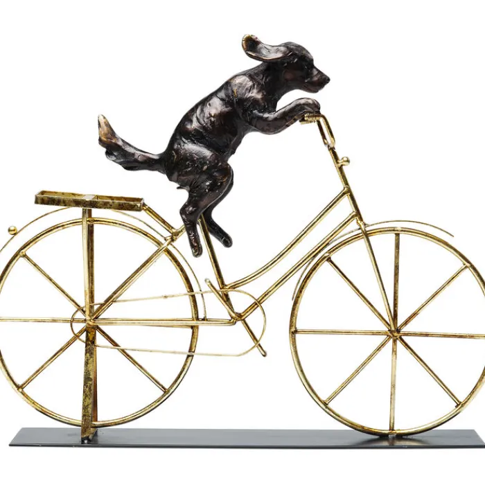 Objet décoratif Dog With Bicycle 44cm>KARE Design Outlet