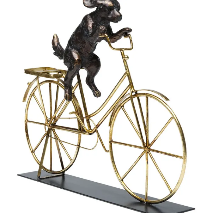 Objet décoratif Dog With Bicycle 44cm>KARE Design Outlet