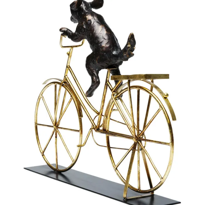 Objet décoratif Dog With Bicycle 44cm>KARE Design Outlet