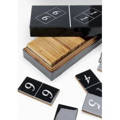 Objet décoratif Domino noir 24x7cm><noscript><img width=