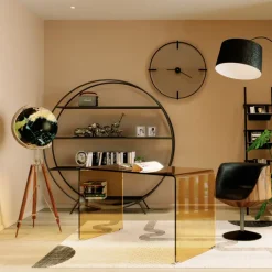 Objet décoratif Globe Earth noir><noscript><img width=