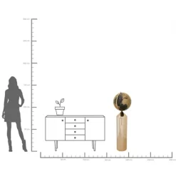 Objet décoratif Globe Top doré 132cm><noscript><img width=