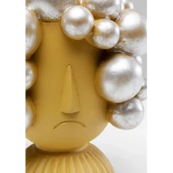 Objet décoratif Hairstyle jaune 19cm><noscript><img width=
