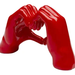 Objet décoratif Heart Hands rouge 12cm><noscript><img width=