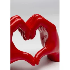 Objet décoratif Heart Hands rouge 12cm><noscript><img width=