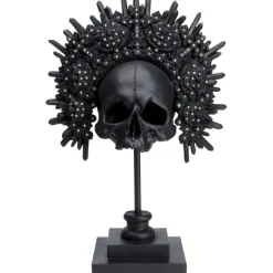 Objet décoratif King Skull noir 49cm>KARE Design