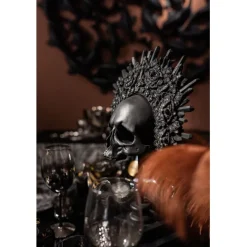 Objet décoratif King Skull noir 49cm>KARE Design