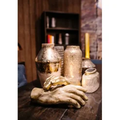 Objet décoratif Mano doré 35cm><noscript><img width=