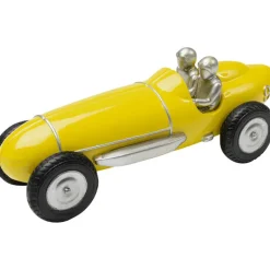Objet décoratif Racing Car jaune 9cm><noscript><img width=