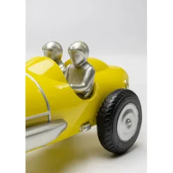 Objet décoratif Racing Car jaune 9cm><noscript><img width=
