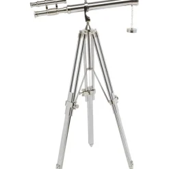 Objet décoratif Telescope argenté 125cm><noscript><img width=