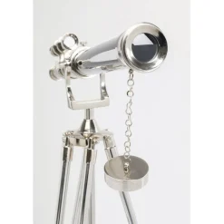 Objet décoratif Telescope argenté 125cm><noscript><img width=