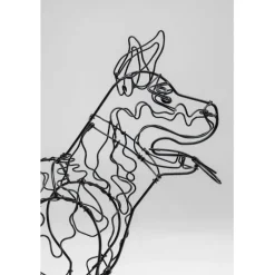 Objet décoratif Wire Attack Dog 36cm><noscript><img width=