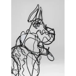 Objet décoratif Wire Attack Dog 36cm><noscript><img width=
