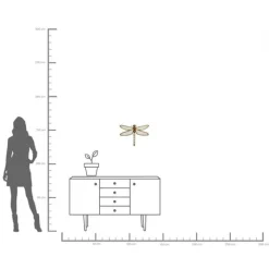Objet mural Dragonfly miroir 36x46cm><noscript><img width=