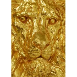 Objet mural Lion Head doré 90x100cm><noscript><img width=