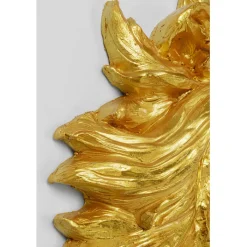 Objet mural Lion Head doré 90x100cm><noscript><img width=