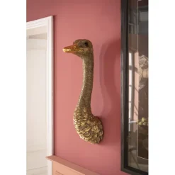 Objet mural Ostrich doré 19x72cm>KARE Design Sale