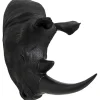 Objet mural Rhino Head antique noir 22x43cm>KARE Design