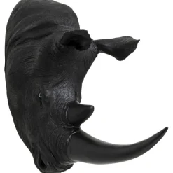 Objet mural Rhino Head antique noir 22x43cm>KARE Design