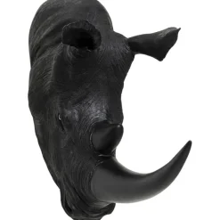 Objet mural Rhino Head antique noir 22x43cm>KARE Design