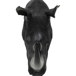 Objet mural Rhino Head antique noir 22x43cm><noscript><img width=